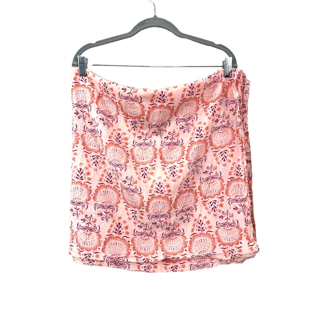 Gap Womens Scarf Wrap Shawl Lightweight Summer Boho Floral Medallion Beach Layer